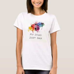 Camiseta O semicolon minha história não se acaba