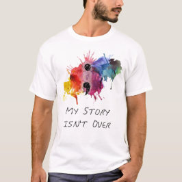 Camiseta O semicolon minha história não se acaba