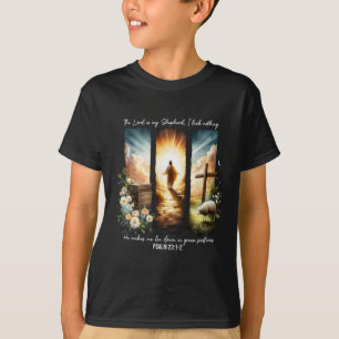 Camiseta O Senhor É Meu Pastor Bíblia Fé Cristã Oriente