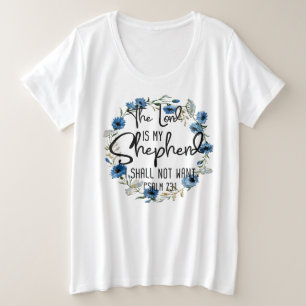 Camiseta O Senhor É Meu Pastor Salm 23:1 Verso Bíblia