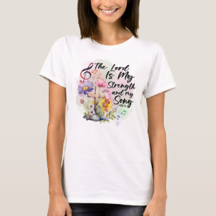 Camiseta O Senhor é minha força e meu cântico