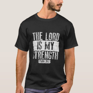 Camiseta O Senhor é minha força religiosa