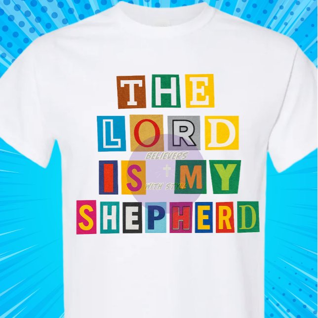 Camiseta O Senhor é o meu Pastor - Cristão (Criador carregado)