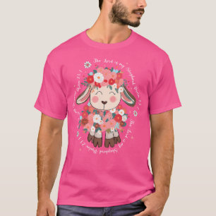 Camiseta O Senhor é o Meu Pastor Dia da Páscoa Jesus Cristã