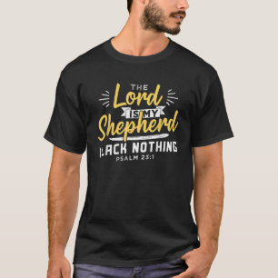 Camiseta O Senhor É O Meu Pastor Jesus Cristão E Deus