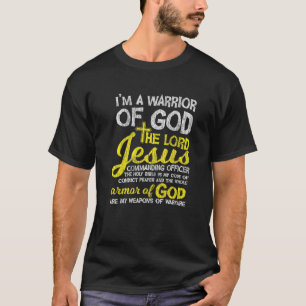 Camiseta O Senhor Jesus Armor de Deus Atravessa O Cristão D