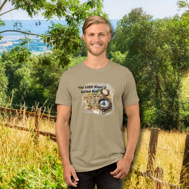Camiseta O Senhor Sozinho, a Bússola Cristã (Criador carregado)