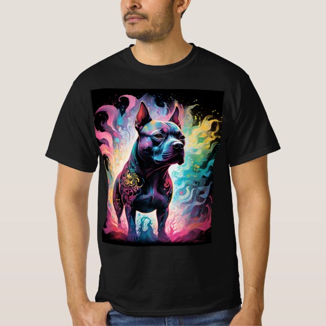 Camiseta O Sentinel Luminoso: Um Staffordshire Holográfico (Frente)