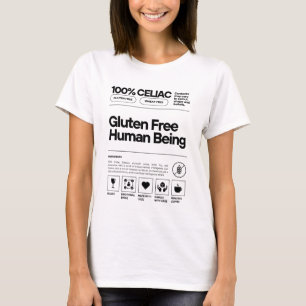 Camiseta O ser humano livre de glúten