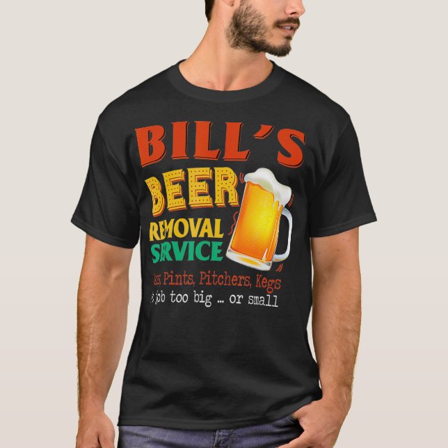 Camiseta O Serviço de Remoção de Bebidas Pode Imprimir Pitc (Frente)