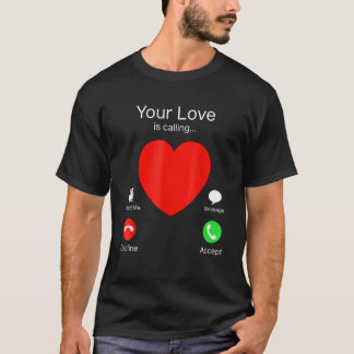 Camiseta O Seu Amor Chama-Se Dia de os namorados Casal Card