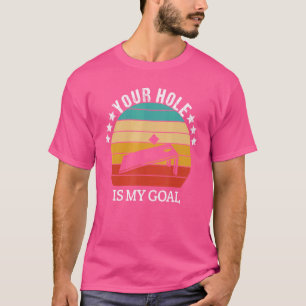 Camiseta O Seu Buraco É O Meu Grupo De Goais Bean Bag Cornh