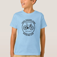 O seu clube de bicicleta ou o nome do local azul c