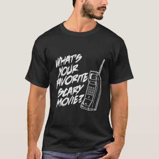 Camiseta O Seu Filme Assustador Favorito Halloween Horror M