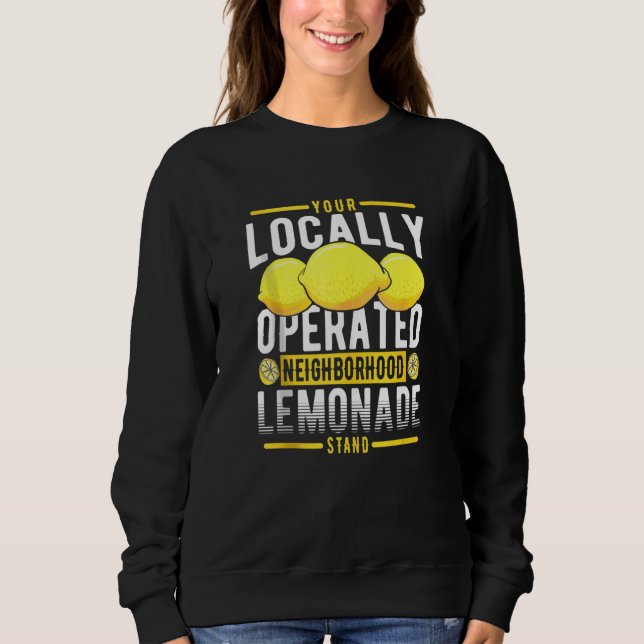 Camiseta O seu lugar de limonada na vizinhança local (Frente)