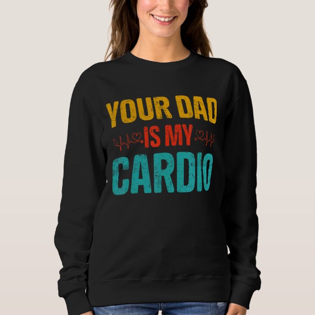 Camiseta O Seu Pai É O Meu Cardio, Casais Românticos. (Frente)
