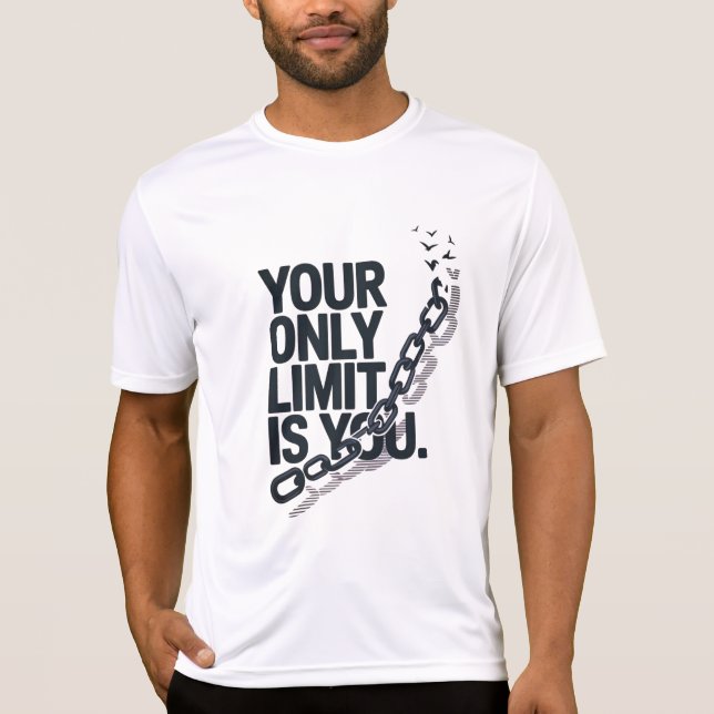 Camiseta O Seu Único Limite É Que Você Quebra A Cama (Frente)