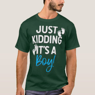 Camiseta O Sexo De Bebê Sarcástico Revela Tee Apenas Brinca