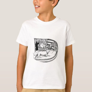 Camiseta O Sheepdog protege o cordeiro do tatuagem do lobo