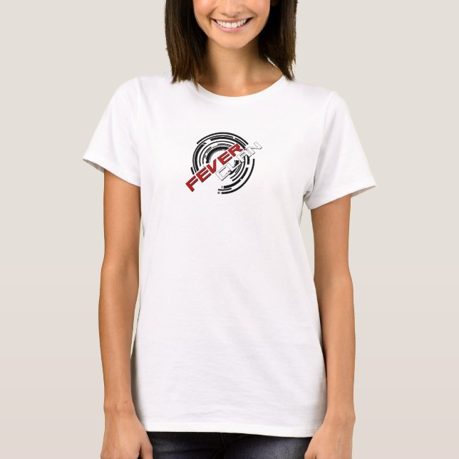 Camiseta O Shirt5 das mulheres da febre (Frente)