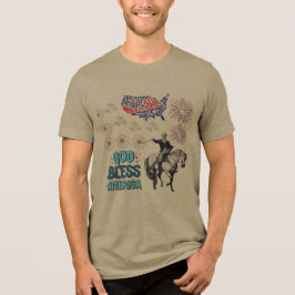 Camiseta O Show Liberty Lights azeitona