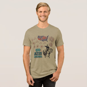 Camiseta O Show Liberty Lights azeitona