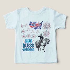 Camiseta O Show Luzes da Liberdade bebê azul