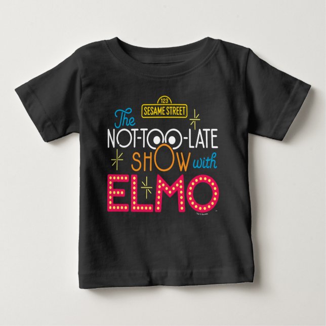 Camiseta O show não muito atrasado com o Elmo (Frente)
