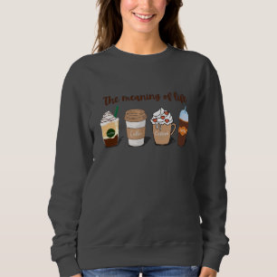 Camiseta O Significado da design de café giro