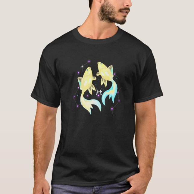 Camiseta O Signo Zodíaco dos Peixes (Frente)