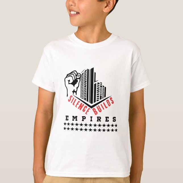 Camiseta O Silêncio Constrói Impérios  (Frente)