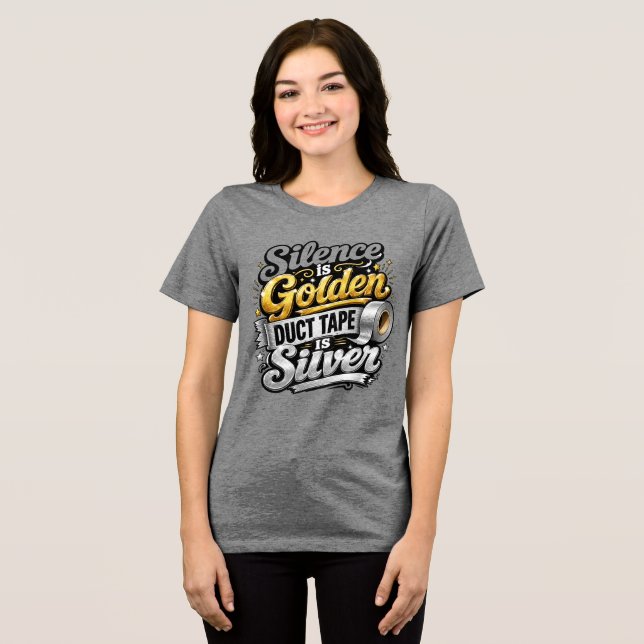 Camiseta O silêncio é dourado (Frente Completa)