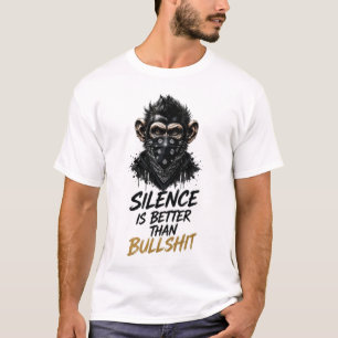 Camiseta O Silêncio é Melhor Que ..... Roupas de Rua de Mac