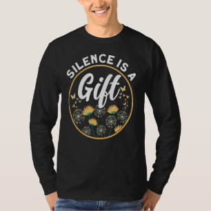 Camiseta O Silêncio É Um Budista Espiritual Da Meditação