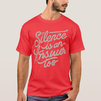 Camiseta O silêncio é uma resposta também de Tobe Fonseca