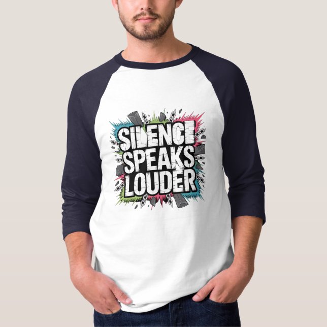 Camiseta O silêncio fala mais alto (Frente)