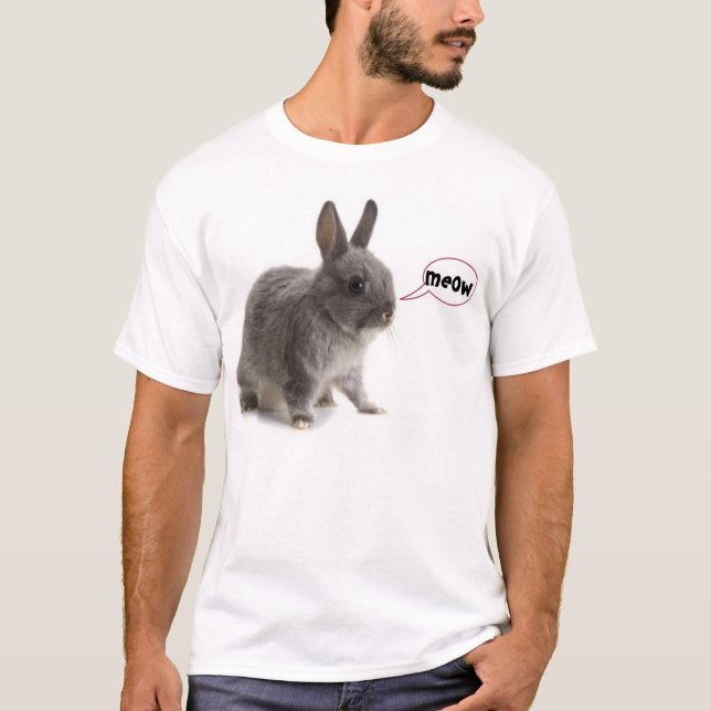 Camiseta O silêncio gosta de um coelho (Frente)