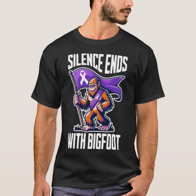 Camiseta O Silêncio Termina Com Pé Grande (Frente)