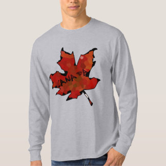 Camiseta o símbolo canadiano