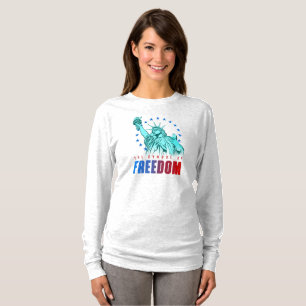 Camiseta O Símbolo da Liberdade   Capa longa feminina