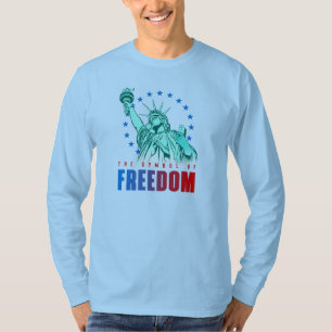 Camiseta O Símbolo da Liberdade Capa longa masculina