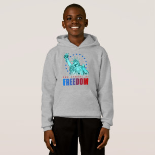 Camiseta O Símbolo da Liberdade   Crianças Puxadas Hoodie