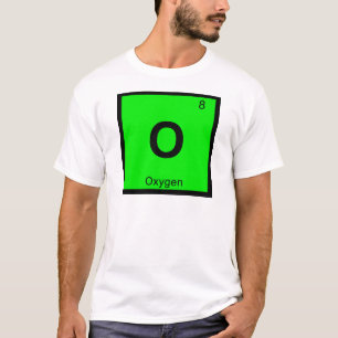 Camiseta O - Símbolo da Tabela Periódica de Química do Oxig