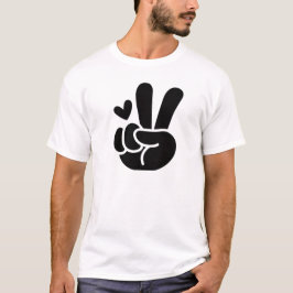 Camiseta O símbolo é popular para criar adesivos personaliz