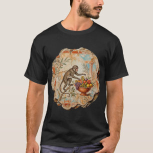 Camiseta O Símio Travesso: O Ladrão de Frutas de Pompéia