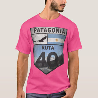 Camiseta O Sinal De Rota Mítica Da Argentina.