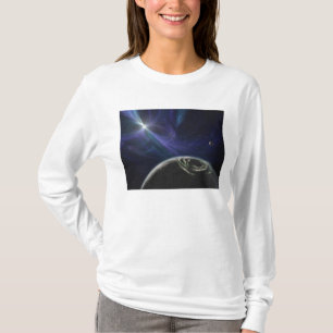 Camiseta O sistema do planeta do pulsar