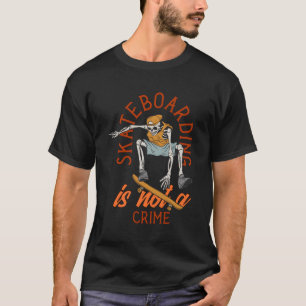 Camiseta O Skate Não É Um Crime Skateboarder Skater