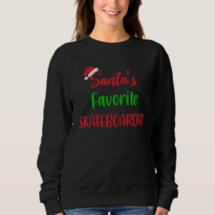 Camiseta O Skatista Favorito do Papai Noel Skate Christ