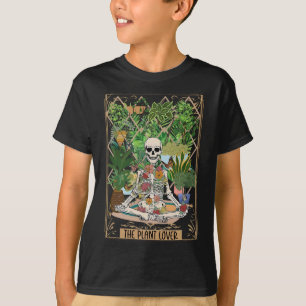 Camiseta O Skeleton da Planta Tarot Card Spooky